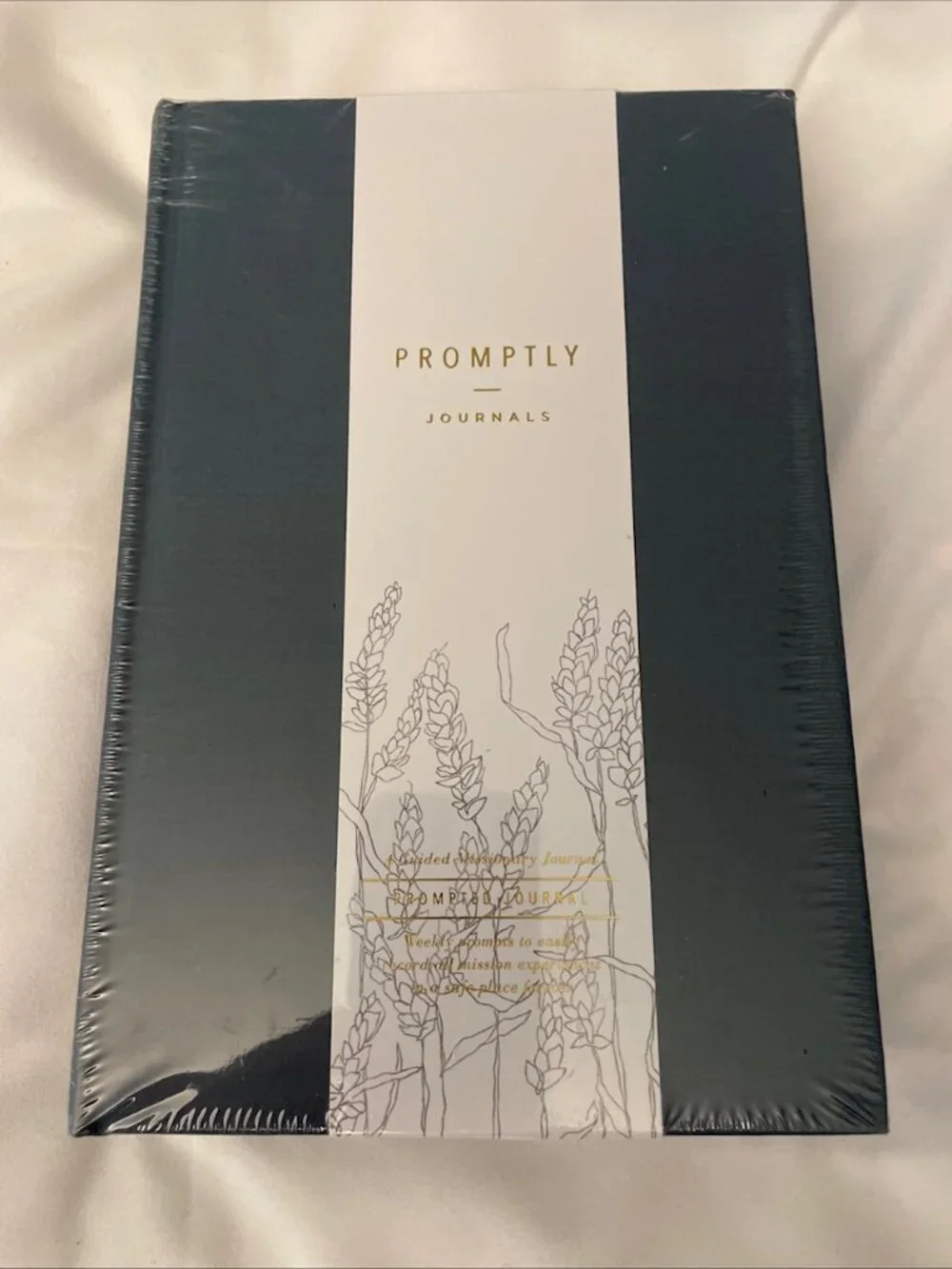 NEW Sealed Promptly Journals Guided Missionary Hardcover Blue Linen